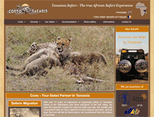 Tablet Screenshot of cortosafaristanzania.com